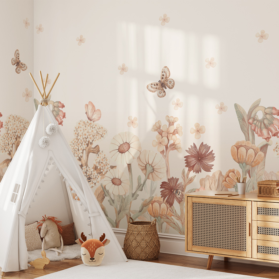 sample dino blue | wallpaper. kids wallpaper. room decorations