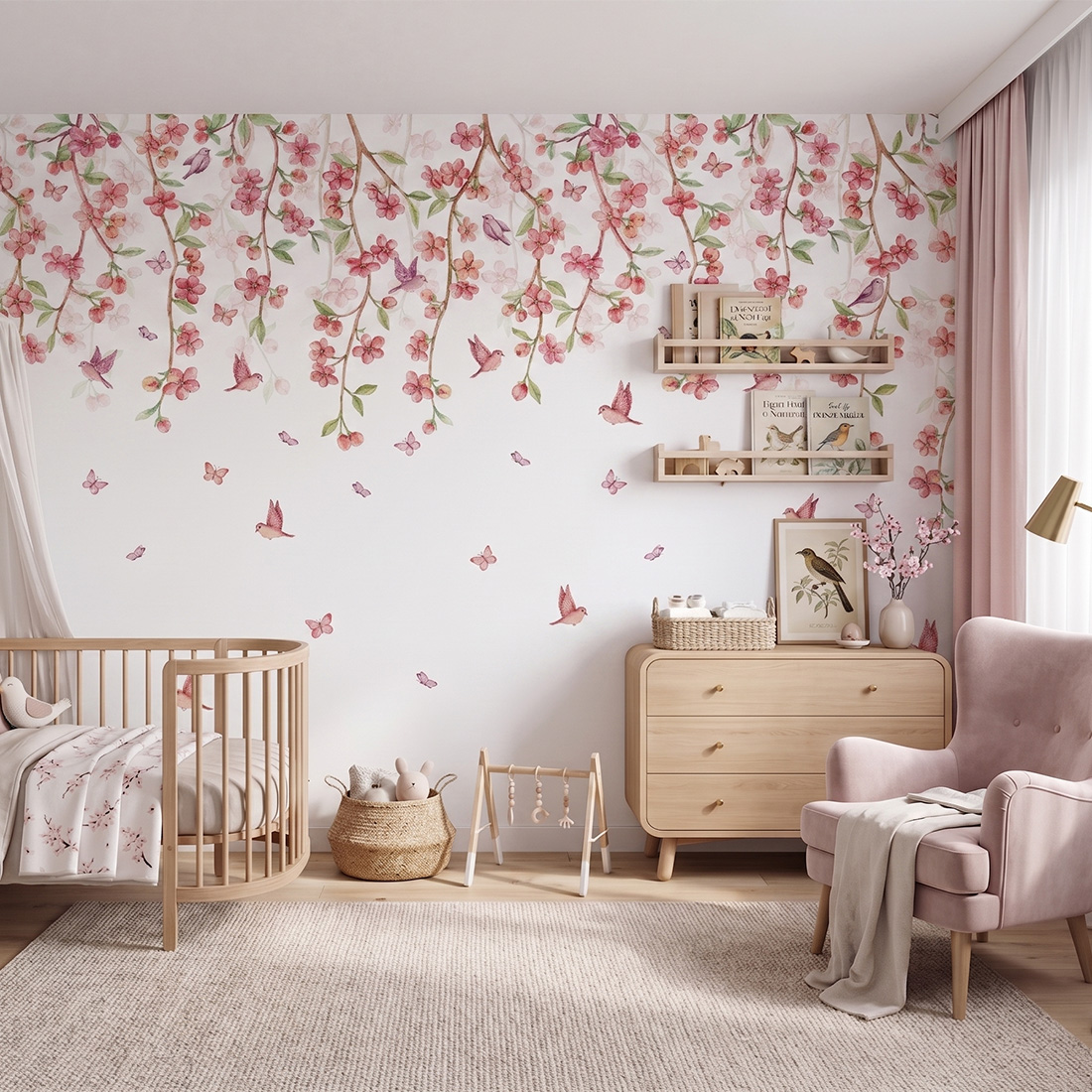 wallpaper flowers / floral wallpaper / wallpaper for kids / wallpaper pastelowe love