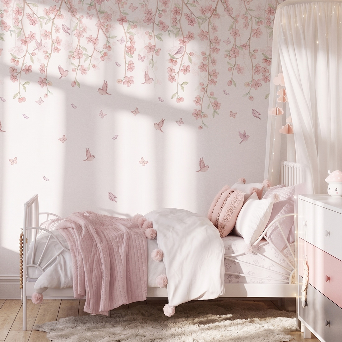 wallpaper flowers / floral wallpaper / wallpaper for kids / wallpaper pastelowe love