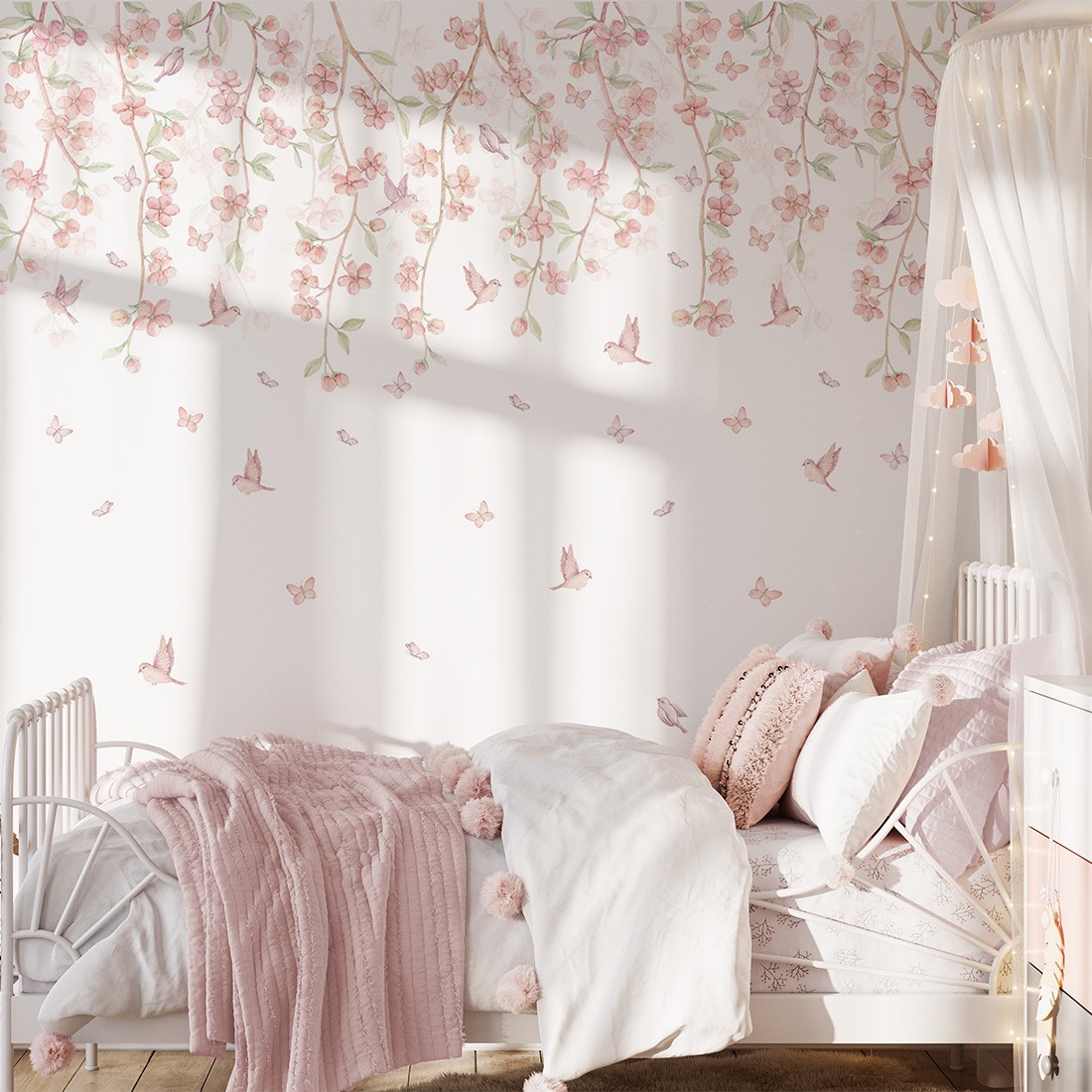 wallpaper flowers / floral wallpaper / wallpaper for kids / wallpaper pastelowe love