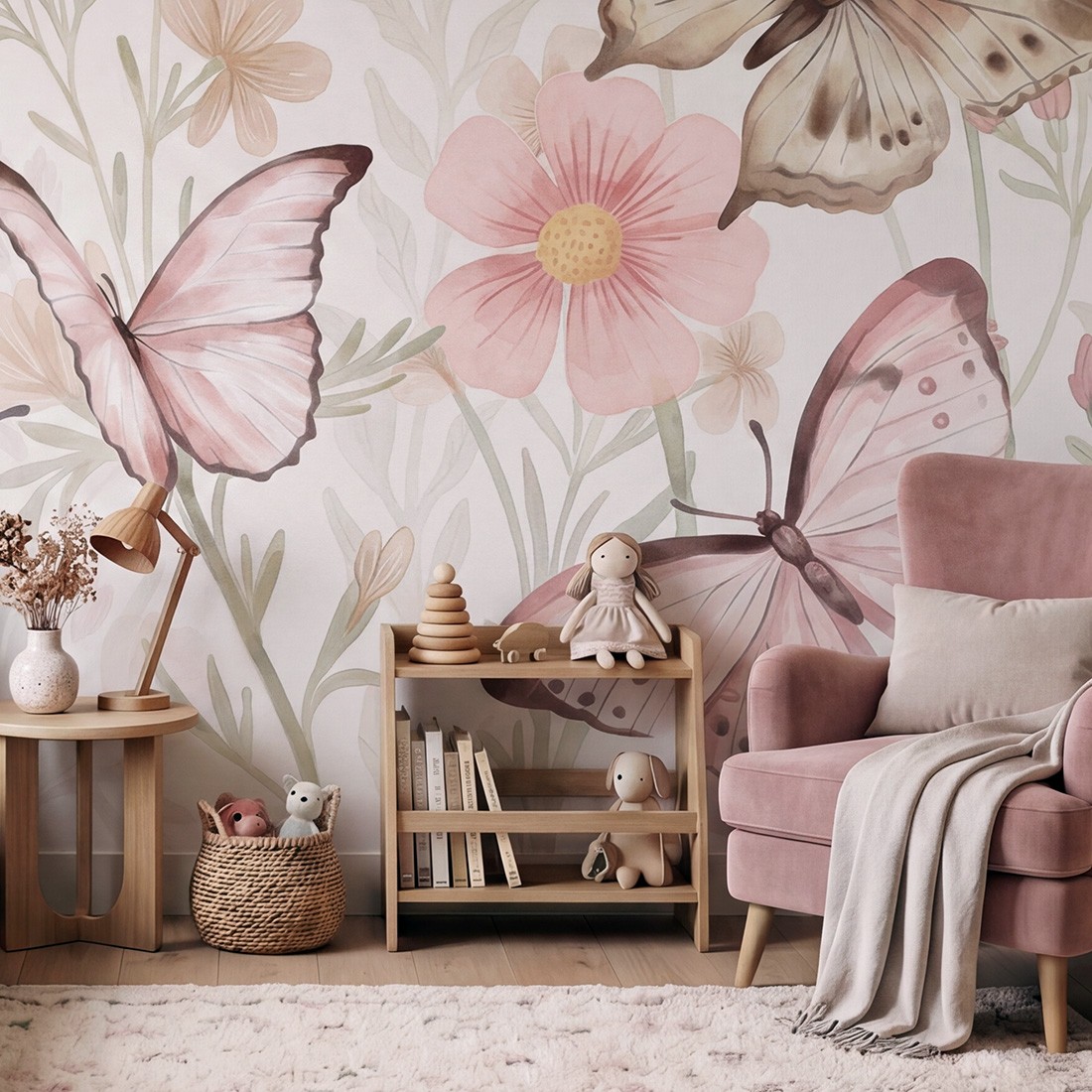 wallpaper flowers / floral wallpaper / wallpaper for kids / wallpaper pastelowe love